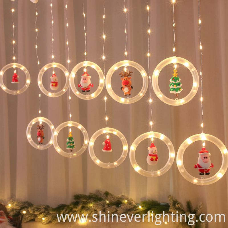 Hanging Christmas tree lights